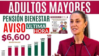 💥ADULTOS MAYORES RECIBIRÁN PAGOS AUMENTOS PENSIÓN PROGRAMAS BIENESTAR 2025💥 [upl. by Lamhaj]