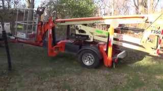 How to operate a JLG T350 man lift [upl. by Tlaw]