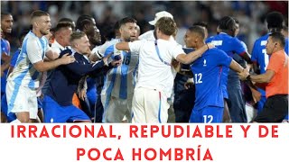 La escandalosa pelea entre los jugadores de la Selección Argentina y Francia en los Juegos Olímpicos [upl. by Euqinot]