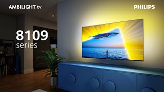 Philips Ambilight LED TV  8109 Series  AI voice control [upl. by Ytineres]