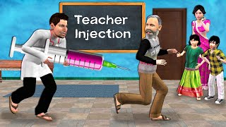 Pagal Doctor Laya Bade Injection School Mein Funny Injection Hindi Kahani Hindi Moral Hindi Stories [upl. by Tessler]