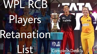 WPL 2025 RCB Players Retanation List Kannada [upl. by Aiceled503]