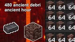 New Method To Mine 480 Ancient Debri An Hour 121 Netherite Mining Guide [upl. by Rumery22]