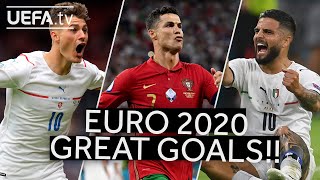 SCHICK RONALDO INSIGNE  Great EURO 2020 GOALS [upl. by Aldridge]