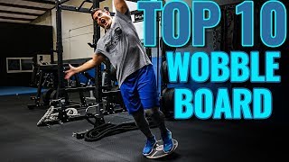 TOP 10 Wobble Board Exercises for Balance amp Strength [upl. by Gualtiero560]