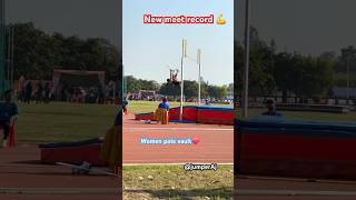 Women pole vault💪 jumperaj shorts youtubeshorts [upl. by Jami]