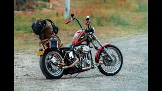 Harley Davidson 1978 shovelhead chopper shake down ride [upl. by Ailhat]