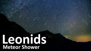 Leonids Meteor Shower  Peak Nov 1718 [upl. by Sosthina170]