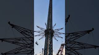 Prater Tower Thrilling Ride at Prater Park Vienna [upl. by Ninnahc]