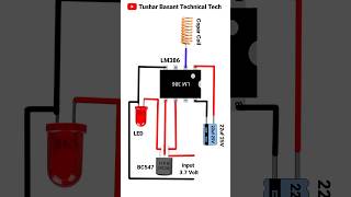 Simple Mobile Phone Detector Circuit LM 386 shorts [upl. by Allred592]