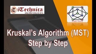 25 Kruskals Algorithm MST Step by Step with Example [upl. by Elletsyrk]