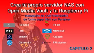 Crea tu propio servidor NAS con Open Media Vault y Raspberry Instalación de Contenedores Cap 2 [upl. by Natloz669]