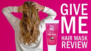 GIVE ME Argan Oil amp Coconut Oil Hair Mask Review Silky Glossy Finish [upl. by Nrobyalc]