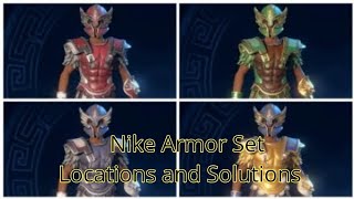 Nike Armor Set Locations and Solutions Immortals Fenyx Rising [upl. by Iosep]