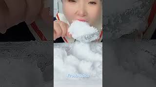 FRESH WHITE ICE COMPILATION  SATISFYING  HUMIDIFIER FREEZER FROST  ONLY BITES 🧊 [upl. by Gerg448]