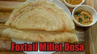 Foxtail Millet Dosa [upl. by Pegeen]