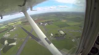 Kemble Airport overhead join for rwy 26 in Cessna 152 [upl. by Nahsaj]