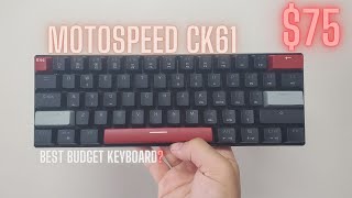 Motospeed CK61 RGB Keyboard Review [upl. by Yrocej545]