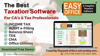 EASYOFFICE  A Complete Taxation Software [upl. by Tybald]