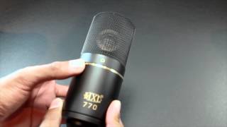 Review MXL 770 Condenser Microphone [upl. by Oehsen]