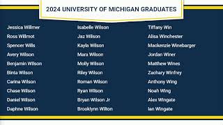 University of Michigan Spring Commencement 2024 [upl. by Nahc]