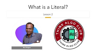 What is a Literal  Programming Basics Explained [upl. by Bondy]