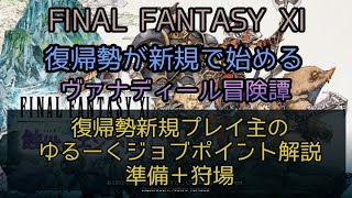 FF11復帰勢新規プレイ主のゆる～くジョブポイント解説 準備＋狩場 [upl. by Karlis]