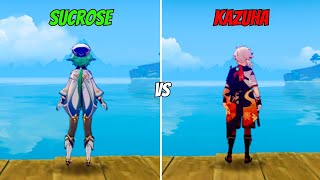 C2 Sucrose Vs C0 Kazuha Who Is Best Anemo Support  NonReaction vs Reaction Buff Comparison [upl. by Fleisher561]