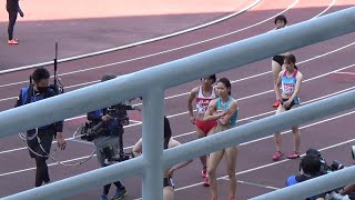 2021624 陸上 日本選手権 女子100m 福島千里選手 敗退に納得のいかない表情・・ [upl. by Seiter938]