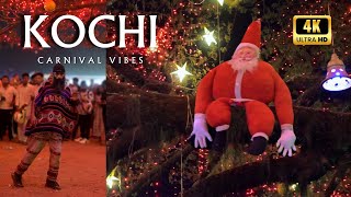 Kochi Carnival Vibes  New Year Celebrations Begins 4k UHD trippingvibes [upl. by Annawit]