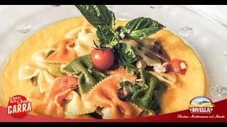 Ricetta Farfalle tricolore alle verdure dello Chef Carra  Divella [upl. by Hakym]