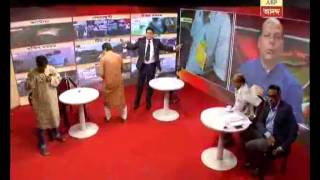 earth quake vis at ABP Anandas studio [upl. by Ardnekahs]