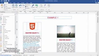 WYSIWYG Web Builder How to use Master Objects spanish [upl. by Malsi724]