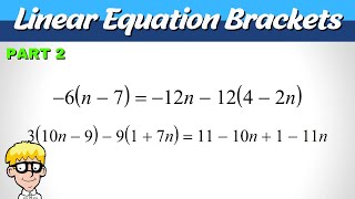 Linear Equations Which Have Brackets [upl. by Margherita]