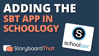 Adding the Storyboard That app in Schoology [upl. by Yrrehc]