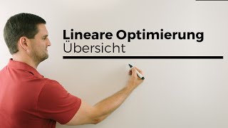 Lineare Optimierung Übersicht Ablauf Grundlagen Variablen Nebenbedingung Zielfunktion [upl. by Danete]