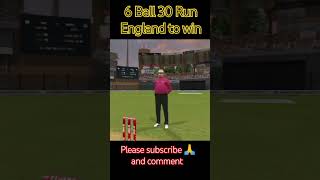 6 Ball 30 Run England vs ind shortsfeed cricket treandig realcricket24 indvssa [upl. by Ban]