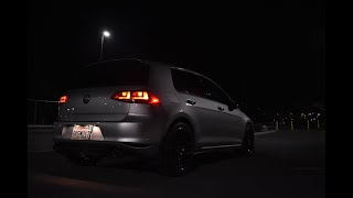 ECS Tuning Valved MK7 GTI Catback Exhaust No Burble Tune [upl. by Akerdal89]