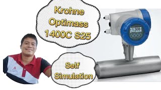 Krohne  Optimass 1400C S25  Simulation  Calibration  Tagalog Tutorial [upl. by Resaec]