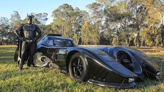 Real Life Batmobile Man Spends Two Years Building Iconic 1989 Car [upl. by Joye]