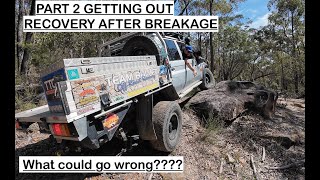 45 V8 Vs 28 auto Landcruiser 79 series comparison and the Offroad recovery after breaking ours [upl. by Charlot]