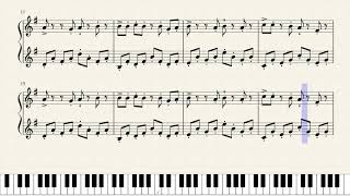 Kiseijuu  Migis Theme Piano Sheet [upl. by Doti]