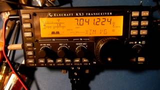 Elecraft KX3 printing RTTY sans computer [upl. by Sharpe]