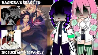 Hashiras React To Inosuke and his family GachaClub Demon Slayer [upl. by Ab]