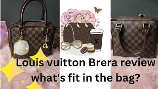 Louis vuitton Brera damier ebene review what fits in my bag [upl. by Stromberg137]