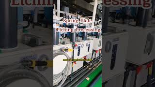 Spring Plate Etching Processing metaletching [upl. by Kistner]