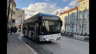 Solaris Urbino 12 hydrogen IV 952 SBC Bolechowo Osiedle testy w MZA Warszawa na 6106 [upl. by Ordnaxela]