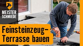 FeinsteinzeugTerrasse bauen  HORNBACH Meisterschmiede [upl. by Knowling]