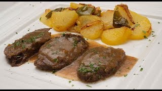 Carrilleras de ternera con patatas a lo pobre  Cocina Abierta de Karlos Arguiñano [upl. by Wilder]