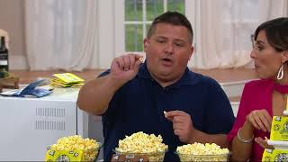 Farmer Jons 20 35 oz Bags of Virtually Hulless Popcorn on QVC [upl. by Isolda]